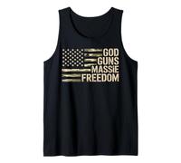 God Guns Massie Freedom Thomas - Bandera de EE. UU Camiseta sin Mangas