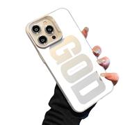 God Has A Plan for You Inspirational Phone Case for iPhone 17/16/15/14/13/12 Plus Pro MAX, PC Slim Shockproof Cover, Durable Fit Anti-Scratch Design (14 Plus,White)