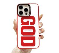 God Has A Plan for You Inspirational Phone Case for iPhone 17/16/15/14/13/12 Plus Pro MAX, PC Slim Shockproof Cover, Durable Fit Anti-Scratch Design (15,Red)