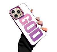 God Has A Plan for You Inspirational Phone Case for iPhone 17/16/15/14/13/12 Plus Pro MAX, PC Slim Shockproof Cover, Durable Fit Anti-Scratch Design (15,Purple)