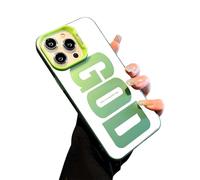 God Has A Plan for You Inspirational Phone Case for iPhone 17/16/15/14/13/12 Plus Pro MAX, PC Slim Shockproof Cover, Durable Fit Anti-Scratch Design (15 Pro MAX,Green)