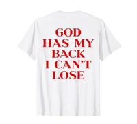 God Has My Back I Can't Lose Christian Shirt Jesus Faith Camiseta