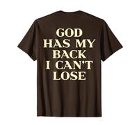 God Has My Back I Can't Lose Christian Shirt Jesus Faith Camiseta