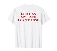 God Has My Back I Can't Lose Christian Shirt Jesus Faith Camiseta