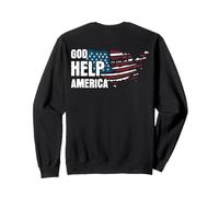 God Help America Bandera Estadounidense Nosotros la Gente ya no está Orgullosa Sudadera