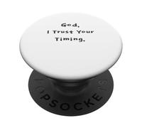 God I Trust Timings Biblia Cristiana Fe Estímulo PopSockets PopGrip Adhesivo