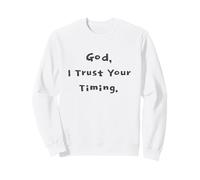 God I Trust Timings Biblia Cristiana Fe Estímulo Sudadera