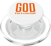 God I'm Grateful Thankful Christian Thanksgiving Hombres Mujeres PopSockets PopGrip para MagSafe