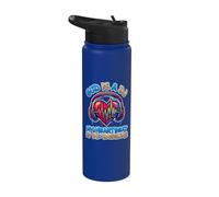 God Is A DJ My Heartbeat Is The Bassline Música cristiana Stainless Steel Insulated Water Bottle