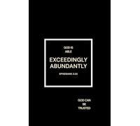 God Is Able: A Christian Journal to Strengthen Faith and Trust in God ( Black Hardcover )