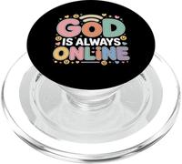 God Is Always Online Mentalidad de la Iglesia Fe - PopSockets PopGrip para MagSafe