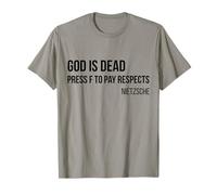 God Is Dead Pulse F para Pagar respeta el Regalo de Nietzsche para los Jugadores Camiseta