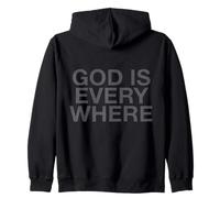 God Is Everywhere Christian Faith Biblia Versículo (EN LA Parte) Sudadera con Capucha
