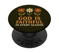 God Is Faithful Christian Faith Biblia Verso Religioso PopSockets PopGrip Adhesivo