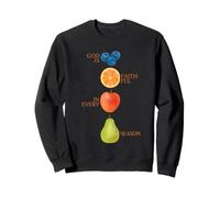 God Is Faithful In Every Season Fruit Bible Versículo Cristiano Sudadera