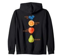 God Is Faithful In Every Season Fruit Bible Versículo Cristiano Sudadera con Capucha