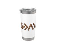 God is Faithful More Than Highs and Lows Old Wooden Version Vaso térmico de acero inoxidable de doble pared