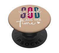 God is Good All The Time Christian Bible Verses God Quotes PopSockets PopGrip Adhesivo