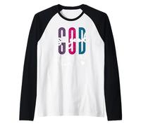 God is Good All The Time Pink Christian Bible Verse Jesus Camiseta Manga Raglan
