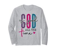 God is Good All The Time Sign Christian Sayings Bible Verse Manga Larga