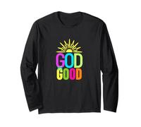 God Is Good Christian Faith Verano Vacaciones Biblia Playa Manga Larga
