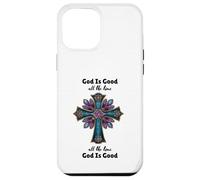 God Is Good Cross Design, Arte Cristiano Inspirador Carcasa para iPhone 12 Pro MAX