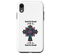 God Is Good Cross Design, Arte Cristiano Inspirador Carcasa para iPhone XR