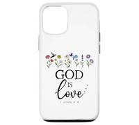 God is Love God Quote Christian Jesus Bible Verse 1 John 4:8 Carcasa para iPhone 12/12 Pro