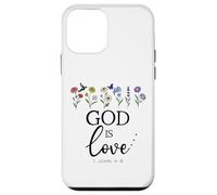 God is Love God Quote Christian Jesus Bible Verse 1 John 4:8 Carcasa para iPhone 12 Mini