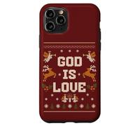God Is Love | Pijama Feo de Navidad Inspirador Carcasa para iPhone 11 Pro