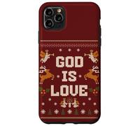 God Is Love | Pijama Feo de Navidad Inspirador Carcasa para iPhone 11 Pro MAX