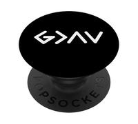 God is Merciful Than Our Highs and Lows Christian Men Women PopSockets PopGrip Adhesivo