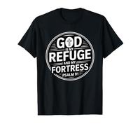 God Is My Refuge and My Fortress Camiseta gráfica económica