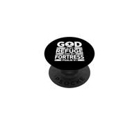 God Is My Refuge and My Fortress PopSockets PopGrip Adhesivo