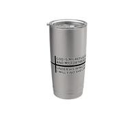 God Is My Refuge And My Fortress Vaso térmico de acero inoxidable de doble pared