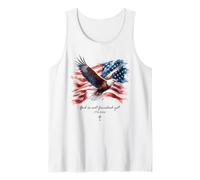 God is Not Finished Yet - Vintage Watercolor Eagle 1776 Camiseta sin Mangas