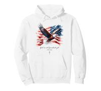 God is Not Finished Yet - Vintage Watercolor Eagle 1776 Sudadera con Capucha