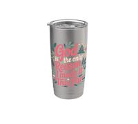 God Is The Only Reason I Made It This Far Citas de fe Vaso térmico de acero inoxidable de doble pared