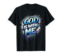 God Is with Me Isaías versículo de la Biblia Cristianismo Creyente Camiseta