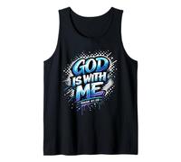 God Is with Me Isaías versículo de la Biblia Cristianismo Creyente Camiseta sin Mangas