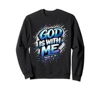 God Is with Me Isaías versículo de la Biblia Cristianismo Creyente Sudadera