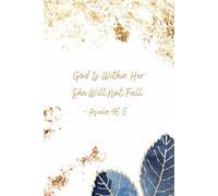 God Is Within Her - Psalm 46:5 Elegant Navy & Gold Christian Journal | Inspirational Notebook for Women | 6x9 Lined