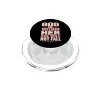 God Is Within Her Salmo 46:5 Versículo de la Biblia de fe Cristiana PopSockets PopGrip para MagSafe