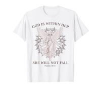 God Is Within Her Salmo Versículo de la Biblia Angelcore Aesthetic Camiseta