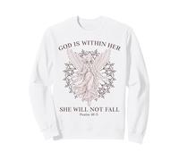 God Is Within Her Salmo Versículo de la Biblia Angelcore Aesthetic Sudadera