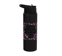 God Is Within Her She Will Not Fall 46 5 Versículo de la Biblia Mujeres Stainless Steel Insulated Water Bottle