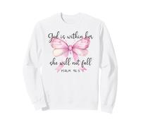 God is Within Her She Will Not Fall Christian Bow Psalm 46:5 Sudadera