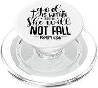 God Is Within Her She Will Not Fall Psalm 46:5 PopSockets PopGrip para MagSafe