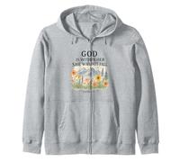 God Is Within Her She Will Not Fall Psalm 46:5 Watercolor Sudadera con Capucha