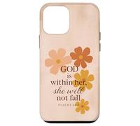 God is Within Her She Will Not Fall Psalms 46:5 Bible Verse Carcasa para iPhone 12 Mini